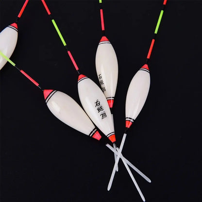 5pcs Fishing Floats Balsa Wood Flotteur Portable Durable Peche Shallow Floating Exquisite Models Accessories