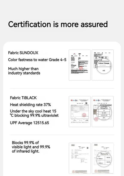 Naturehike Cloud World Awning 4 Persons Tarp Shelter Canopy 10㎡ Camping Large Shade Titanium Vinyl Black UPF50+ Waterproof Tent