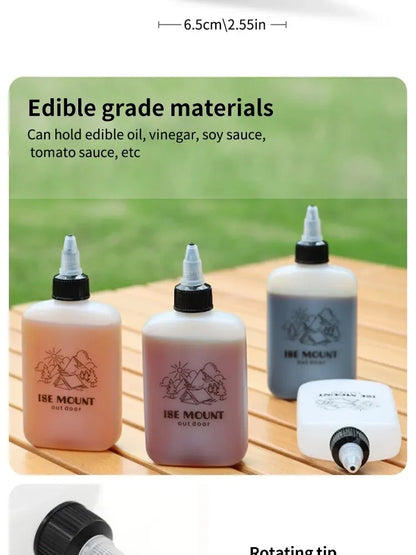 Outdoor Oil Bottle Portable Packaging Small Oil Pot Vinegar Bottle Soy Sauce Bottle Camping Leak-proof Sealed Seasoning Bottle