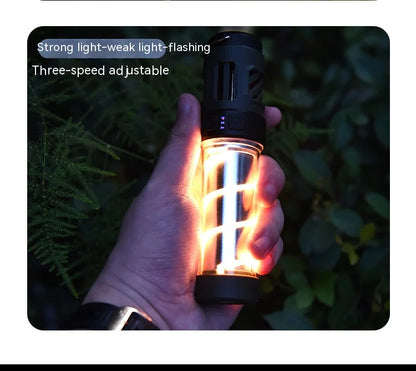 Multi-function Camping Mosquito Lamp Rechargeable Portable LED Flashlight Outdoor Lighting Mosquito Repellent Light with Tripod