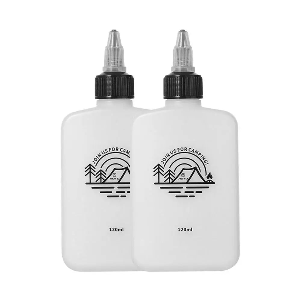 Outdoor Camping Oil Dispenser Bottle 120ml Leakproof Vinegar Jar Squeeze Bottle with Twist Top Cap HDPE for Cooking Grilling