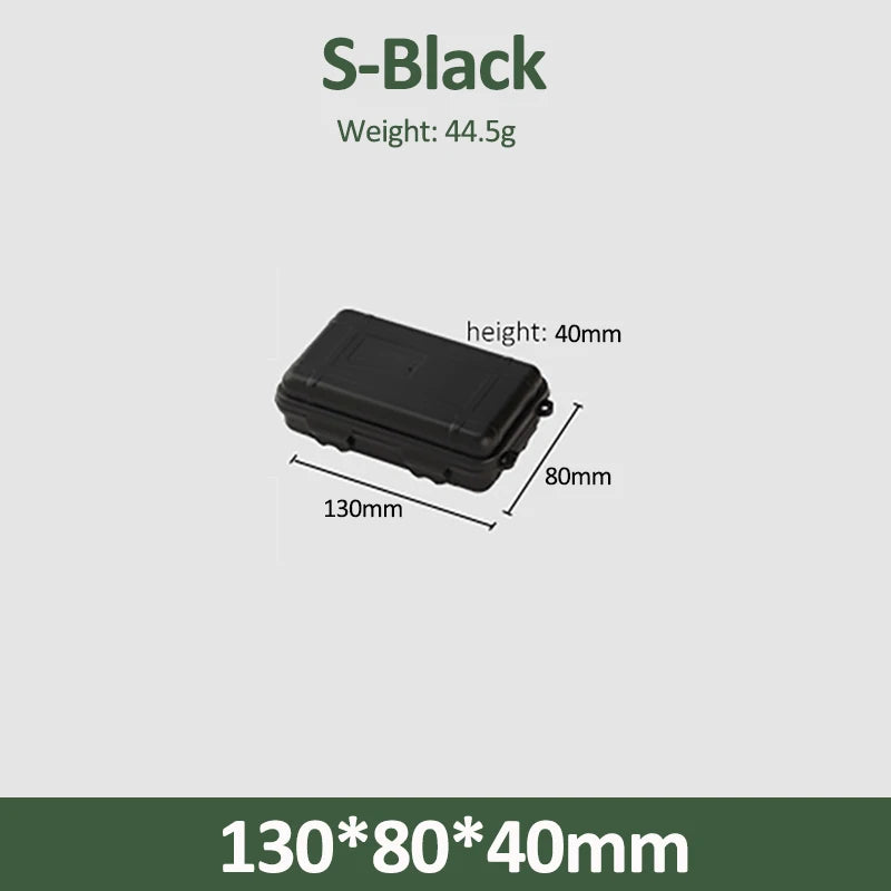 S/L/XL Size Outdoor Plastic Waterproof Sealed Survival Box Container Camping Outdoor Travel Storage Box Fishing Tackle Bag