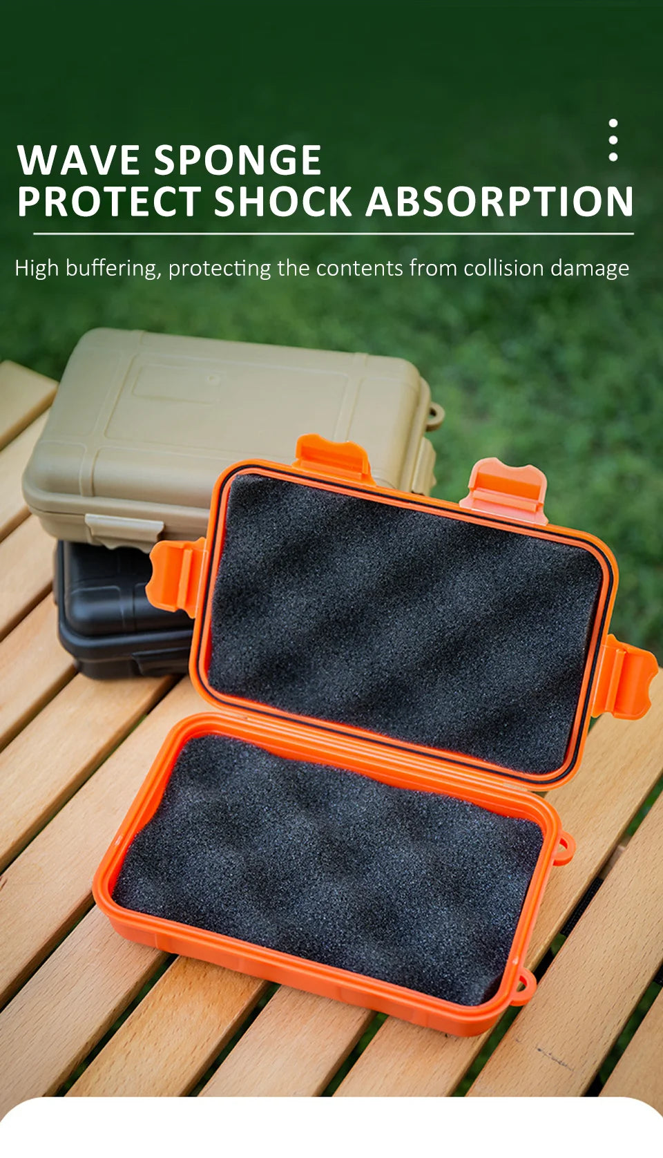 S/L/XL Size Outdoor Plastic Waterproof Sealed Survival Box Container Camping Outdoor Travel Storage Box Fishing Tackle Bag