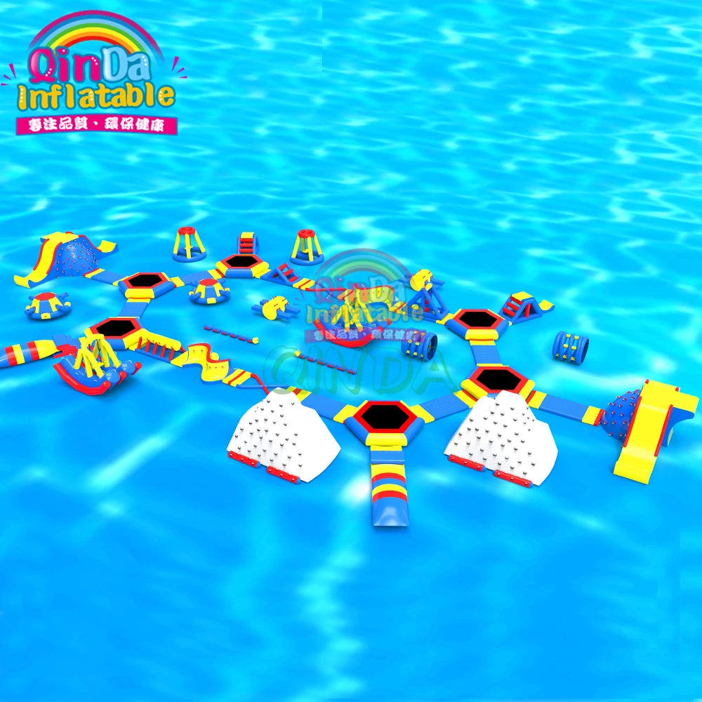 Water Obstacle Course Water Games For Adults Inflatable Water Park Equipment