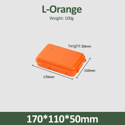 S/L/XL Size Outdoor Plastic Waterproof Sealed Survival Box Container Camping Outdoor Travel Storage Box Fishing Tackle Bag