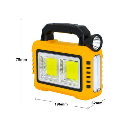 800LM Camping Lantern Handy 2400mA Solar Lights,XPE COB LED Flashlight for Power Outages, Rechargeable Tent Lights for Hurricane