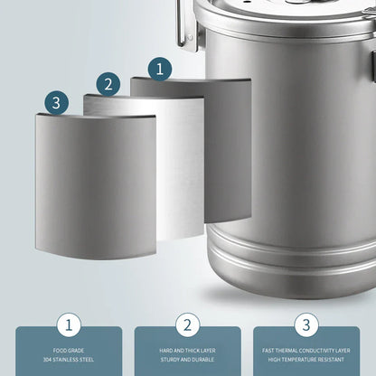 Camping Stainless Steel Cookware Pot-4