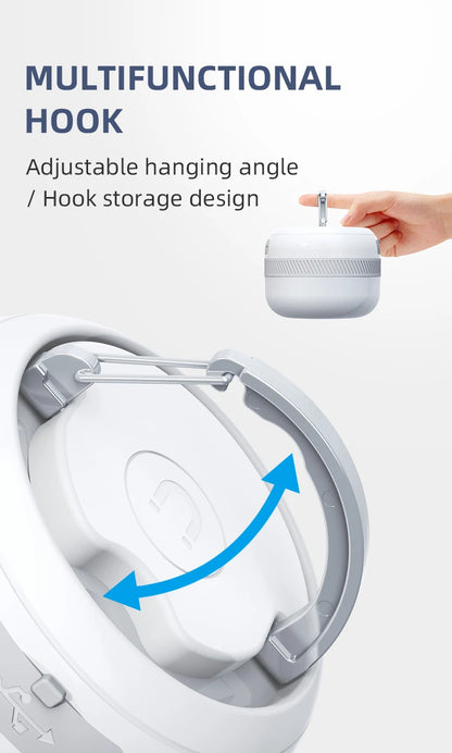 LV10 Outdoor LED Camping Flashlight 230 Hours Rechargeable Camping Lantern with Magnet Lighting Fixture Portable Emergency Light