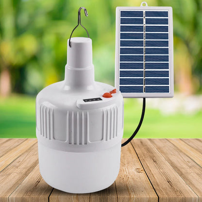 Solar Energy Panel Light Last Up To 6-12H Portable Led Bulb Light IP65 Waterproof Camp Tent Night Fishing Light Outdoor Lighting