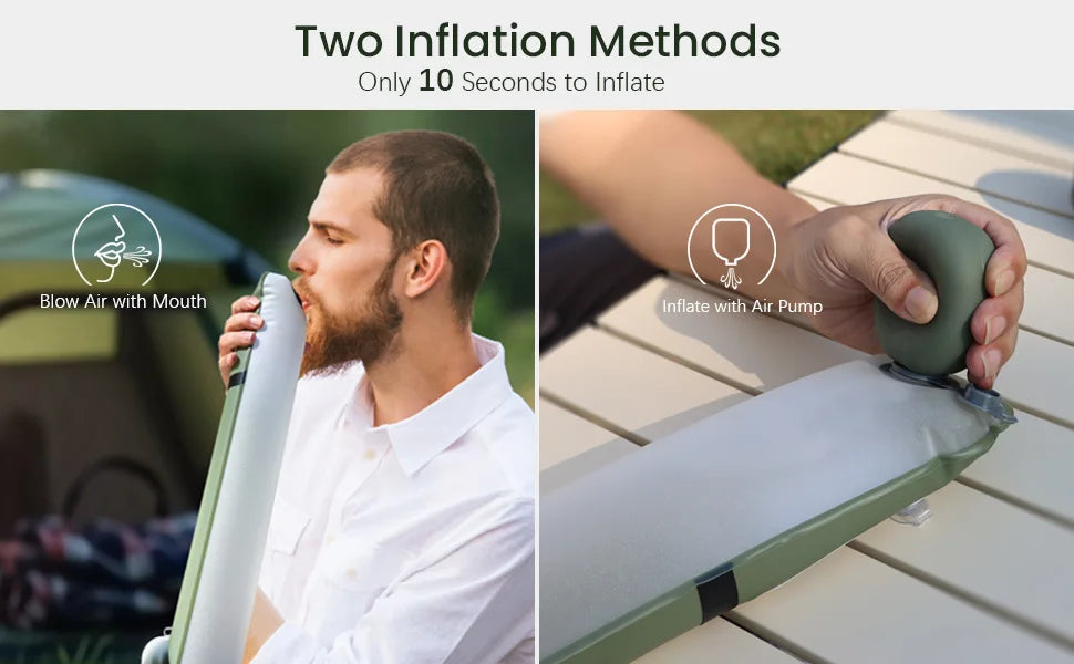 Portable Air Tube Light Foldable LED Soft Light Inflatable USB Solar Charging Waterproof Outdoor Photography Camping Lighting