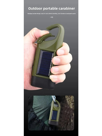 Solar Powered LED Flashlights USB Charging Flashlight Survival Gear for Outdoor Camping Hiking Emergency Torch Light