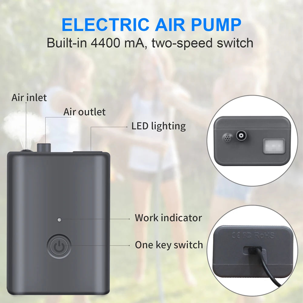 Portable Camping Shower with 20L Solar Heating Bag Rechargeable Electric Shower Pump Kit For Dogs Car Human Outdoor Washing