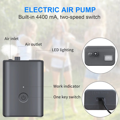 Portable Camping Shower with 20L Solar Heating Bag Rechargeable Electric Shower Pump Kit For Dogs Car Human Outdoor Washing