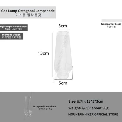 Mounthiker Outdoor Camping Gas Tank Lamp Lightweight Portable Emotional Camping Tourist Lamp Energy-saving Long-lasting Lighting