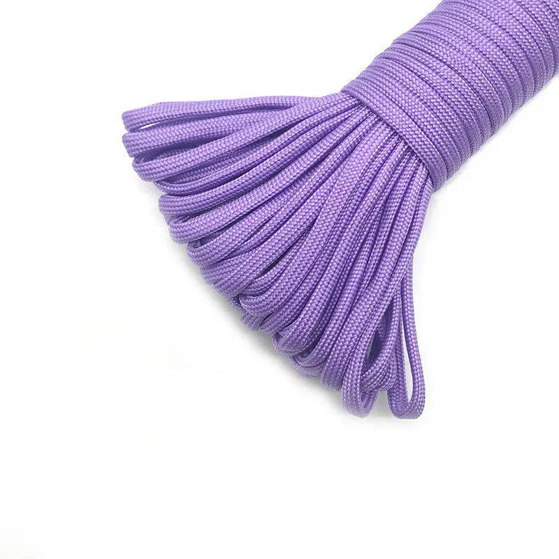 4 Size Dia.4mm 7 Stand Cores Paracord 550 For Survival Parachute Cord Lanyard  Climbing Camping Rope Hiking Clothesline Bracelet