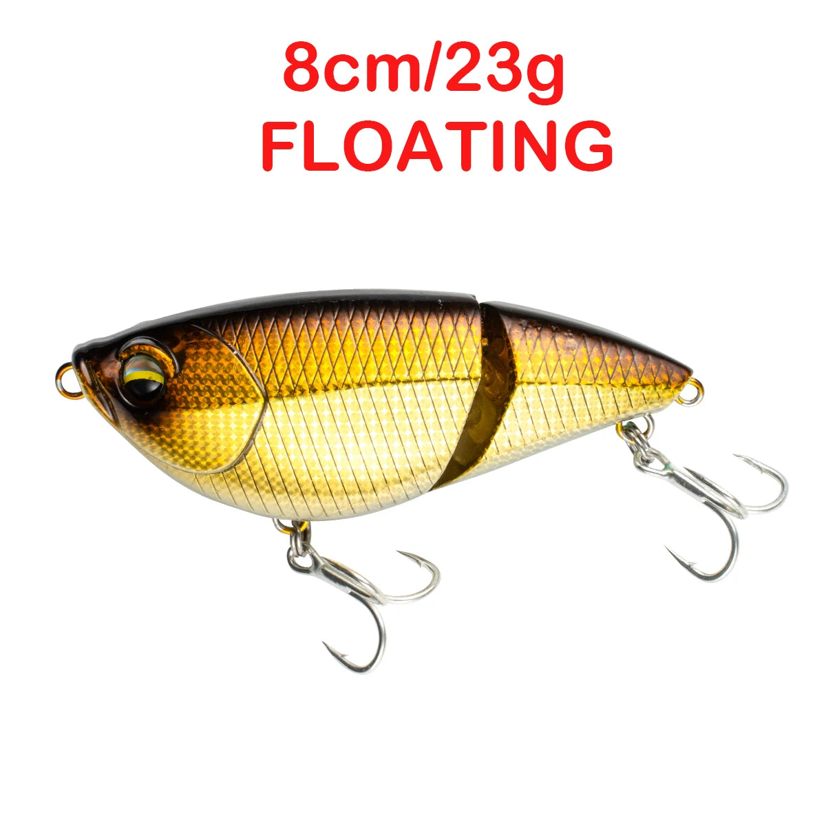 Floating Sinking Baits 2 Sections 8cm Multi Jointed Swimbait VIB Fishing Lures Swimbait for Fishing Pike Bass Fishing Tackle