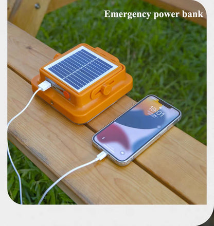 Portable Solar Outdoor Light Rechargeable Emergency LED Lamp with USB Port Sunlight Lantern Parkside Travel Hike Camping Lights