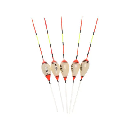 5pcs Fishing Floats Balsa Wood Flotteur Portable Durable Peche Shallow Floating Exquisite Models Accessories