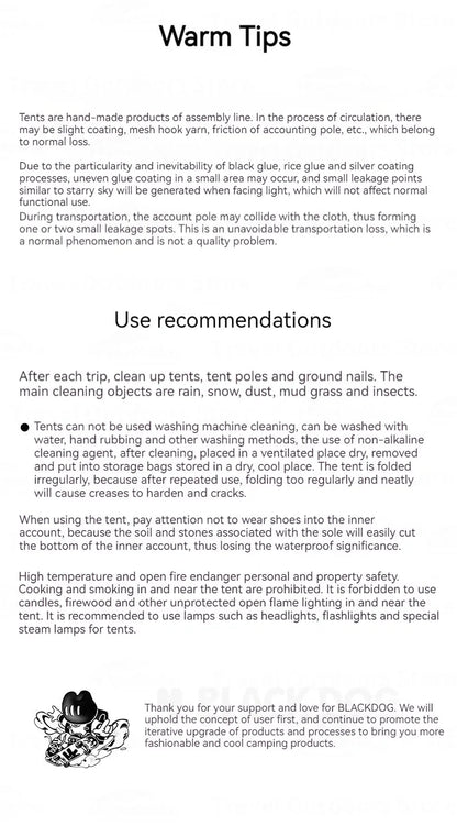 Naturehike Blackdog One-touch Tent Outdoor Automatic Tent Camping Dome Hexagonal Black Coated Quick Open Waterproof Shelter 150D