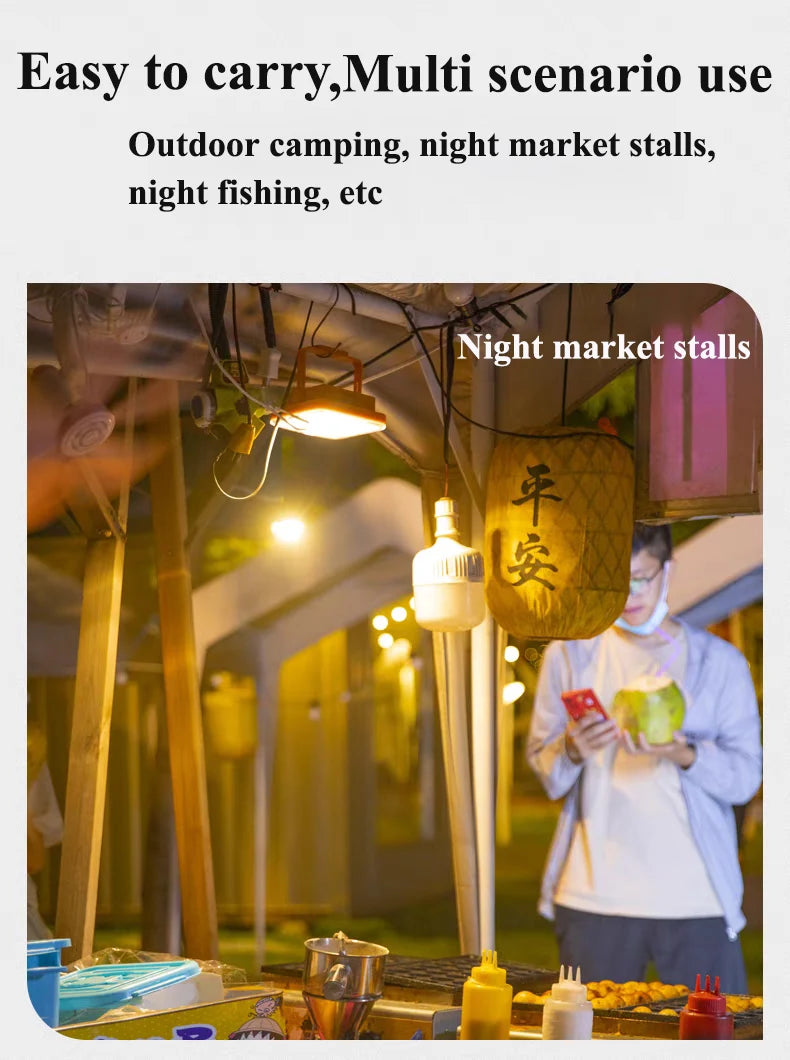 Portable Solar Outdoor Light Rechargeable Emergency LED Lamp with USB Port Sunlight Lantern Parkside Travel Hike Camping Lights