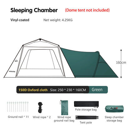 BISINNA 6-8 Persons One-touch Dome Tent Vinyl Coated Canopy Waterpoof Sunshade Shelter for Family Camping Travel Outdoors