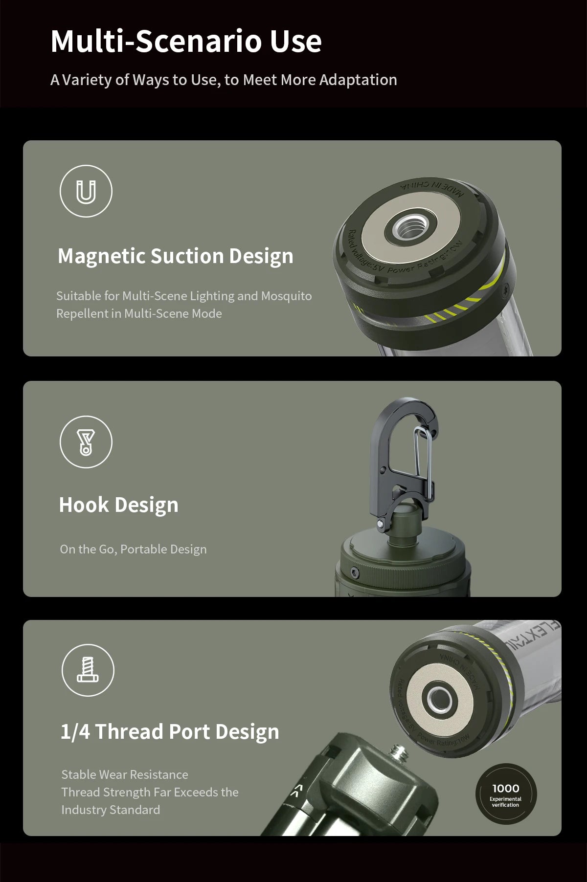 FLEXTAILGEAR TINY REPEL Mosquito Repellent&Lamp Lightweight Outdoor With Rechargeable 4800mAh Battery Camping(No Repellent Pads)