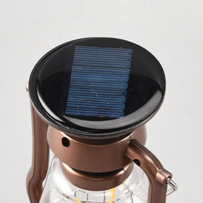 USB Rechargeable Camping Light Portable Hand Crank Generator Camping Tent Light Outdoor Solar Charging Waterproof LED Flashlight