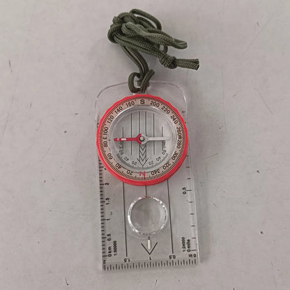 Luminous Compass High Accuracy Waterproof Adventure Warehouse Compass Multifunctional Outdoor with Magnifier for Hiking Survival