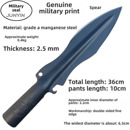 New Stainless Steel Spearhead Boar Spear Gardening Tip Shovel Outdoor Multi-Tool Spear survival gear camping tools edc camping