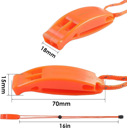 Outdoor Dual Audio Emergency Survival Whistle High Pitched Emergency Whistle for Camping Hiking Climbing EDC Sports Refere