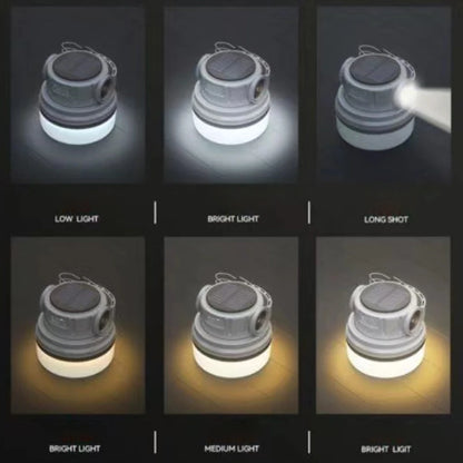 Outdoor Camping Light Ultra Long Endurance Strong Light Stall Portable Solar Lamp Charging Light Camp Light