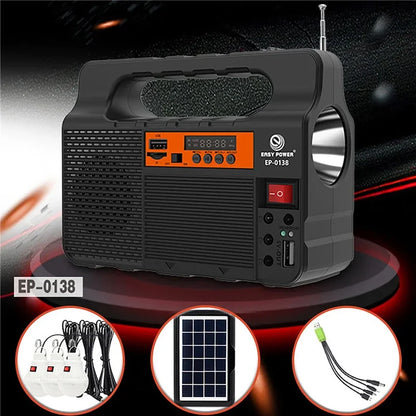Solar Portable Lighting Solar Power Panel Generator Kit with 3 LED Bulbs Outdoor Camping Hiking Solar Lighting Small Home System