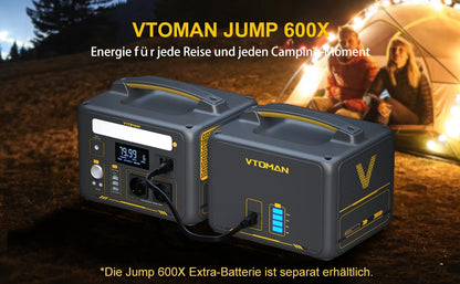 VTOMAN JUMP 600X Power Stations 299Wh LiFeP04 Battery Emergency Backup High-power Power Supply Camping Equipment Generator