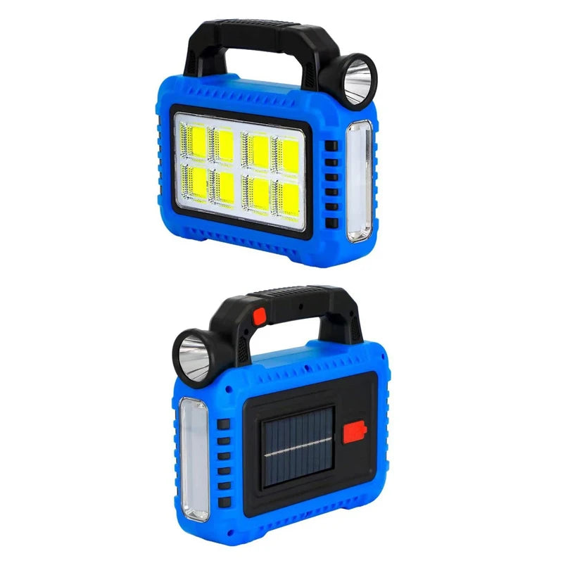 800LM Camping Lantern Handy 2400mA Solar Lights,XPE COB LED Flashlight for Power Outages, Rechargeable Tent Lights for Hurricane