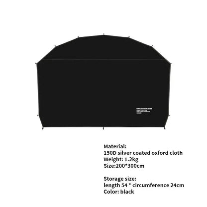 Outdoor Waterproof Black Canopy Mesh Dome-1