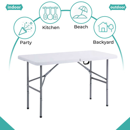 4Ft Foldable Banquet Camping Table [Pack of 2]