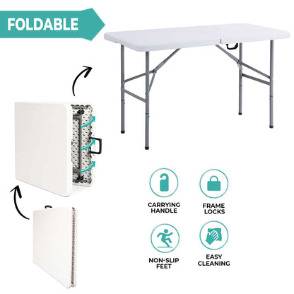 4Ft Foldable Banquet Camping Table [Pack of 2]