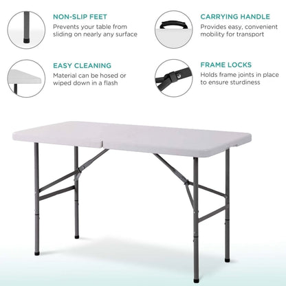 4Ft Foldable Banquet Camping Table [Pack of 2]