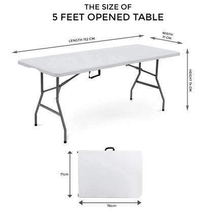 5Ft Foldable Banquet Camping Table [Pack of 2]