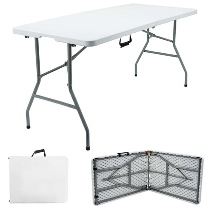 6ft Foldable Banquet Camping Table & Cover