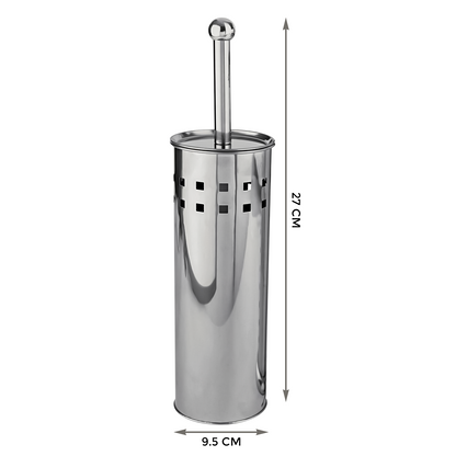 3L Pedal Bin with Toilet Brush Silver