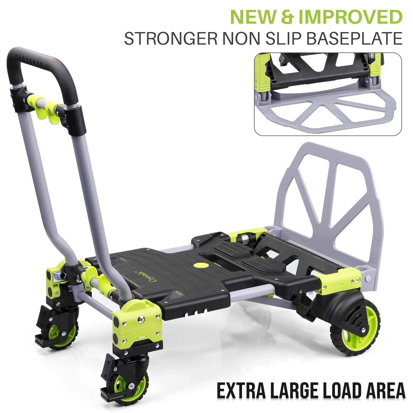 2-in-1 Hand Sack Truck Trolley - 120kg Load Capacity
