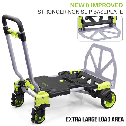 2-in-1 Hand Sack Truck Trolley - 120kg Load Capacity