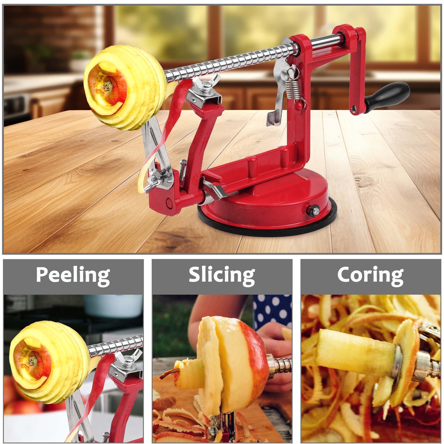 3 In 1 Apple Peeler Slicer