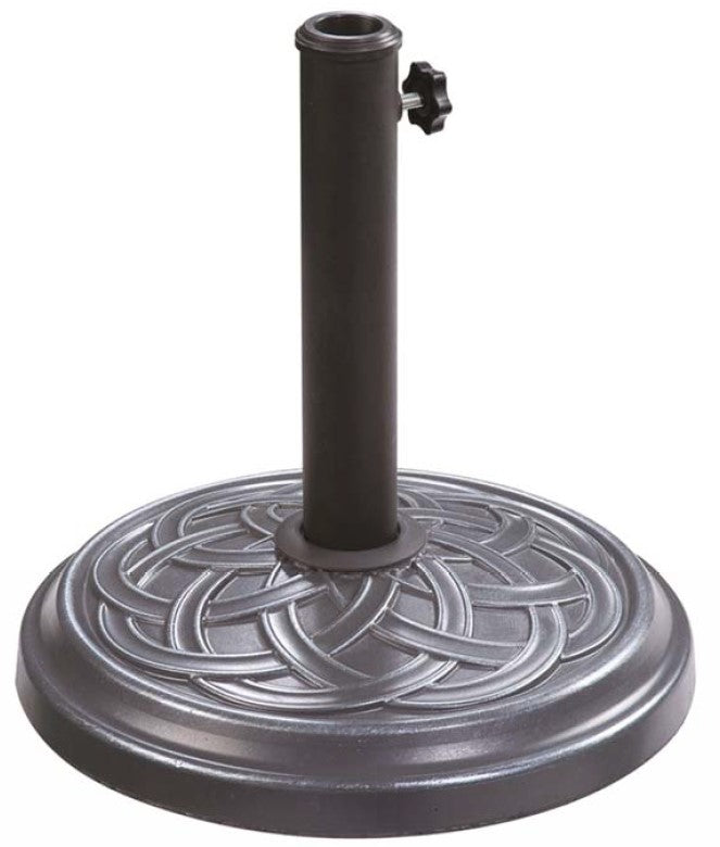 Heavy Duty Parasol Base 12Kg - Black/Metallic