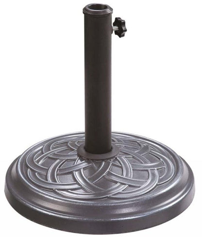 Heavy Duty Parasol Base 12Kg - Black/Metallic