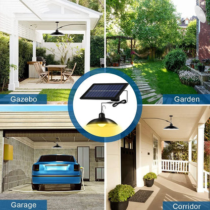 Solar Pendant Lights, An LED Solar Light With a Remote Control for Barn Shed Barn Chicken Coop Bullpen  etc