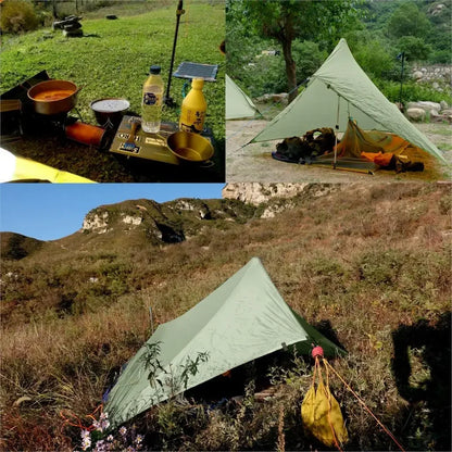 Ultralight Waterproof Flysheet Tent Shelter (Green)-4