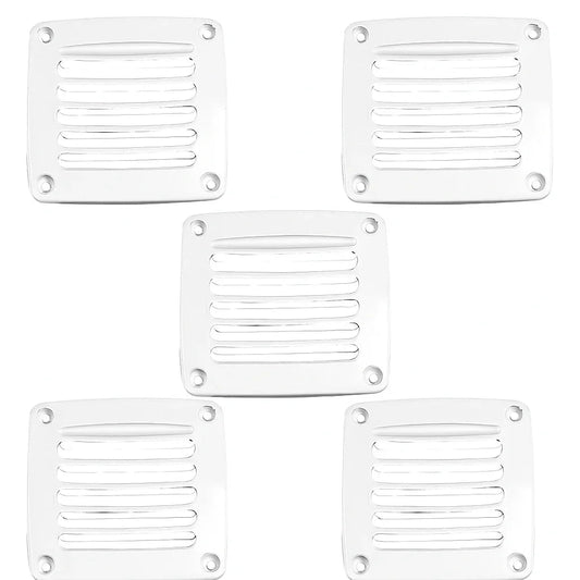 Ventilation Shaft 92x92mm Grille Cover, White – Pack of 5 | 4Boats
