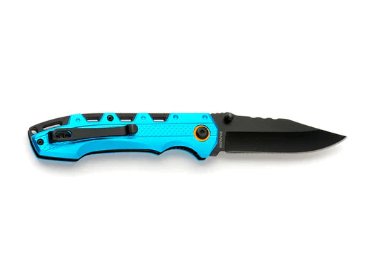 Whitby Liner Lock Knife - Blue Aluminium (3.25")